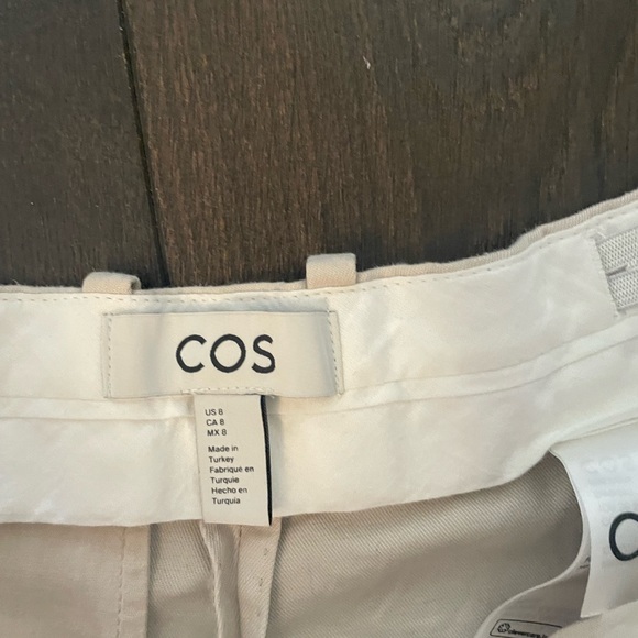 Cos high rise khaki trousers sz 8 - Picture 4 of 5